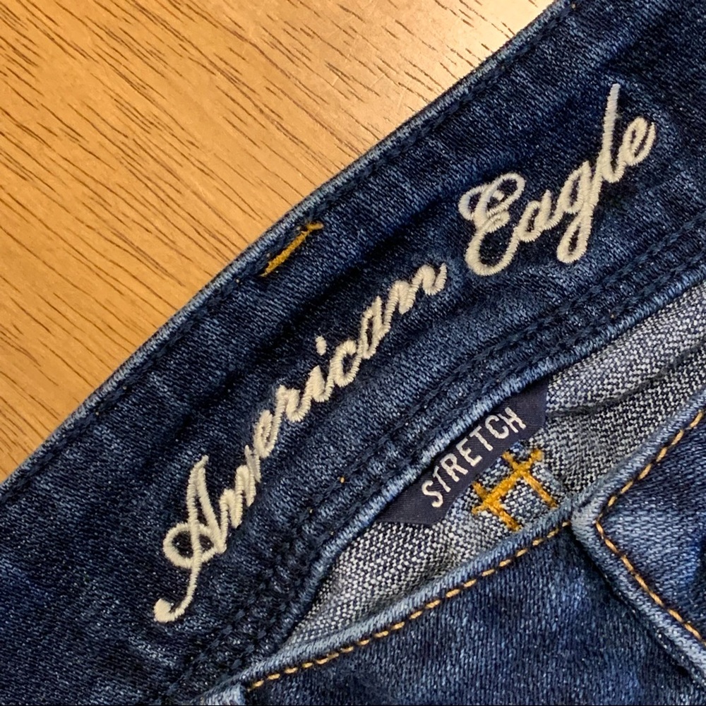 American Eagle Stretch Jean Shorts 10 - Picture 2 of 7